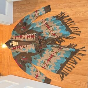 NWT Tasha Polizzi Cheyenne Southwestern Sweater Coat